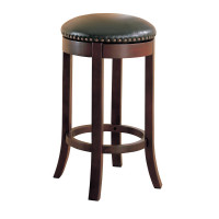 Coaster Furniture 101060 Swivel Bar Stools with Upholstered Seat Brown (Set of 2)